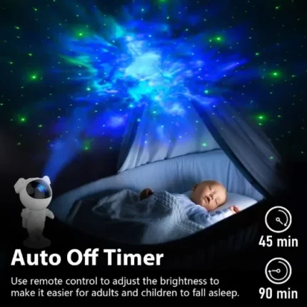 Projetor Astronauta Galaxia Luz Estrela Noturna Nebulosa Transforme seu Quarto em um Espaço Cósmico e uma Atmosfera Encantadora